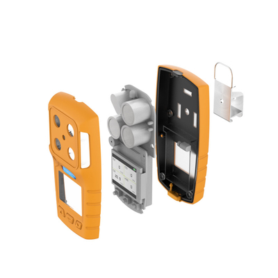 كاشف غاز محمول 4 في 1 H2s مع إنذار مرئي لشاحن USB