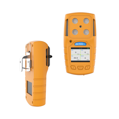 كاشف غاز محمول 4 في 1 H2s مع إنذار مرئي لشاحن USB