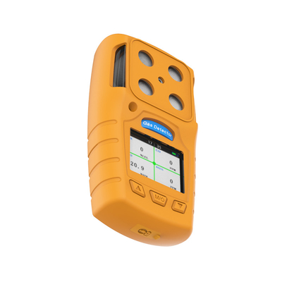 كاشف غاز محمول 4 في 1 H2s مع إنذار مرئي لشاحن USB