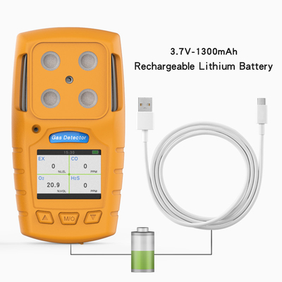 أجهزة الكشف عن الغازات المتعددة المحمولة LEL CO O2 H2s مع شهادات CE FCC ISO9001