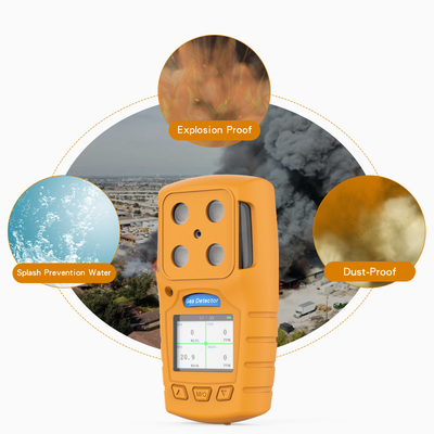 جهاز استشعار PID 0-100ppm Voc CH4 0.7W مراقب غاز فردي