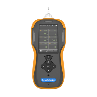 شاشة TFT LCD CO H2S CO2 pid voc NH3 NO2 SO2 كاشف غاز متعدد محمول لاختبار تسرب الغاز