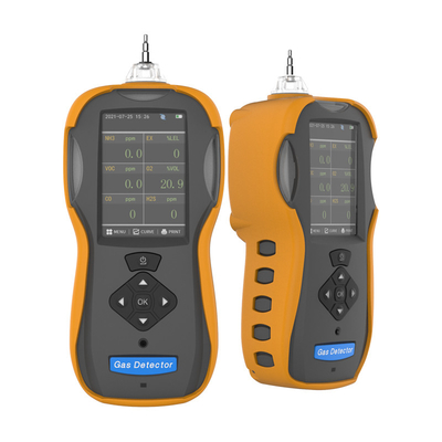 شاشة TFT LCD CO H2S CO2 pid voc NH3 NO2 SO2 كاشف غاز متعدد محمول لاختبار تسرب الغاز