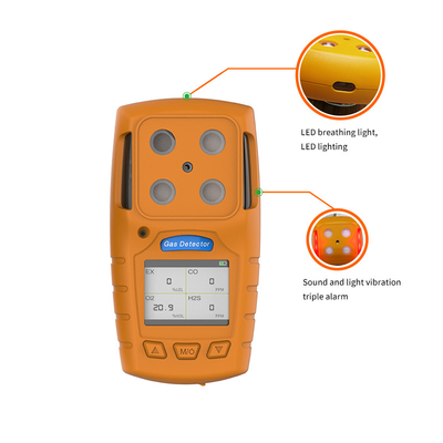 3.7V 1300mA بطارية ليثيوم O2 0.7W كاشف غاز الأكسجين